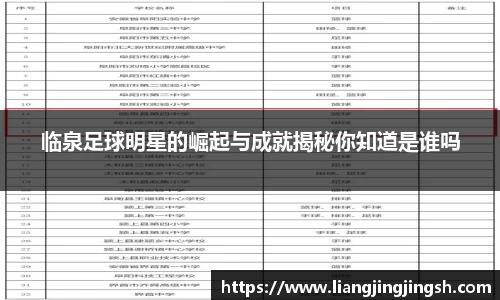 临泉足球明星的崛起与成就揭秘你知道是谁吗